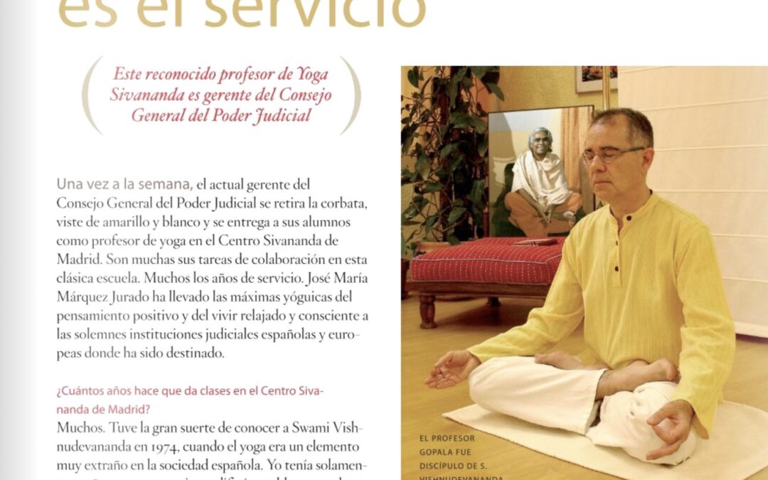 YOGA JOURNAL – lo importante es el servicio